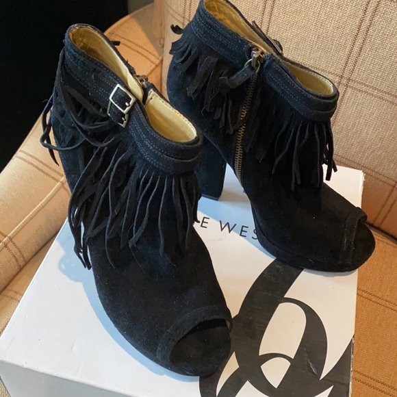 Nine West peep toe boots - Picture 1 of 5